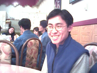 5 - David is laughing in Chin Kee Restaurant
